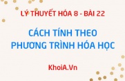 Cách tính khối lượng và thể tích chất khí tham gia và sản phẩm theo phương trình hóa học - Hóa 8 bài 22